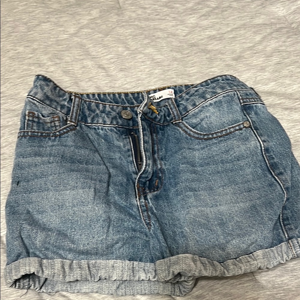 Epic Threads Blue Jean Shorts Distressed Hem